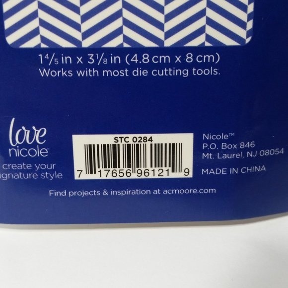 Mini Embossing Folders Arrow Stripes Scrapbook Paper Crafts Card Making - Picture 4 of 6